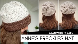 Anne's Freckle Hat Prototype by Barbara Nalewko knitted by knittingILove