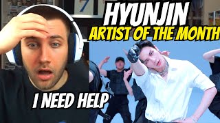 GETTING BIAS WRECKED🫣Artist Of The Month - Motley Crew by Stray Kids HYUNJIN(현진) - REACTION