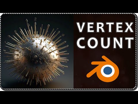 How to SHOW VERTEX COUNT in Blender
