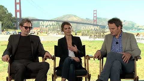 DAWN OF THE PLANET OF THE APES (2014) Generic Interview Jason Clarke,  Gary Oldman & Keri Russell