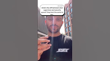 Door Supervisor vs Security Guard – What’s the Difference? 🛡️🚪 #shorts
