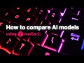How to compare ai models using nuclia vector database