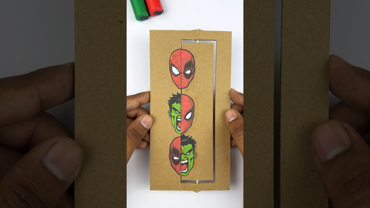 Spiderman Brand New Day Amazing Cardboard Magic Flip Challenge #spiderman #brandnewday #shorts