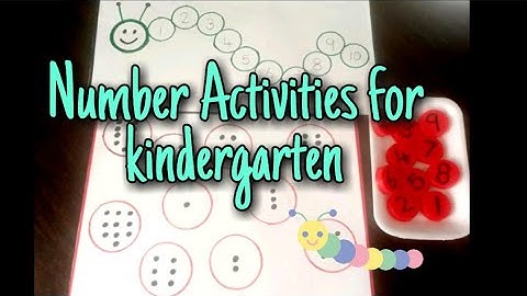 Counting Numbers 1-10 and Activities for Kindergartens.