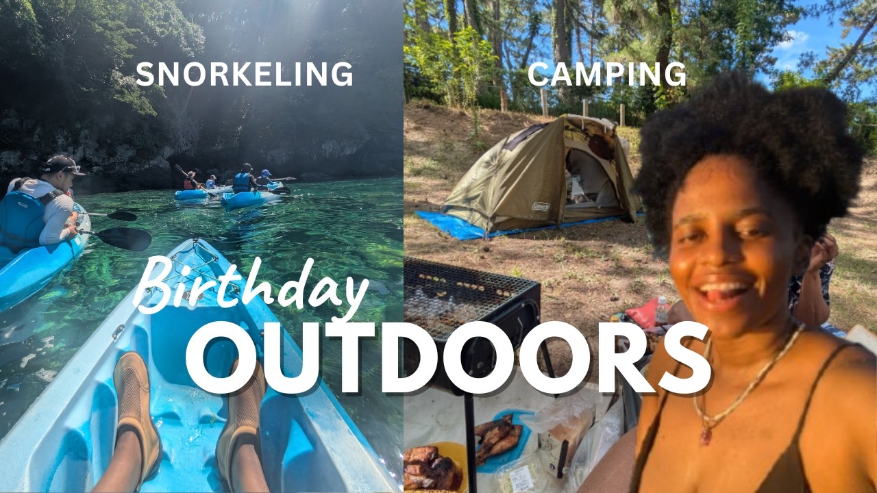 Summer Birthday in Japan | Kayaking | Snorkeling | Camping | South African in Japan