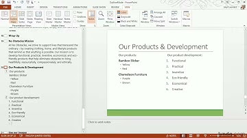 PowerPoint Tutorial - Using Outline mode to edit content directly