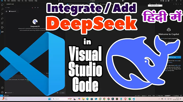 How to Integrate  Add DeepSeek AI in Visual Studio Code - Hindi