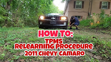 TPMS Reprogram Procedure | 2011 Chevy Camaro | How To | how to Reprogram camaro tire sensors