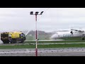 Luxair being welcomed at Antwerp