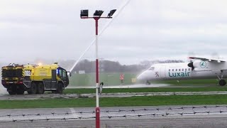 Luxair being welcomed at Antwerp screenshot 4
