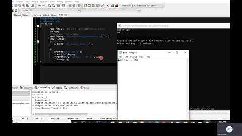 File Handling Program using fopen and fclose  | C/C++ Programming Video Tutorial for Beginners