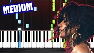 Camila Cabello - Havana - Piano Tutorial (MEDIUM) by PlutaX chords