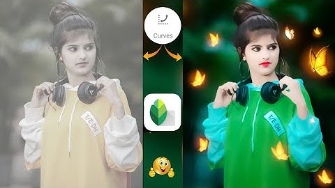 Snapseed Face Smooth And Butterfly Glowing Effect Photo Editing | Snapseed Background Colour Change