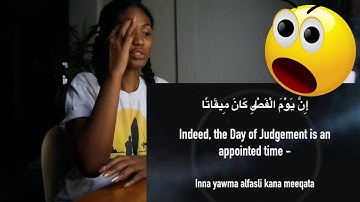 Surat An Naba' The Tidings | Mishary Rashid Alafasy | مشاري بن راشد العفاسي | سورة النبإ | Reaction