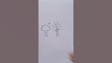 How to draw a perfect tree 🌳 #shorts #shortvideo #shortsfeed #viralvideo #viral #viralshort