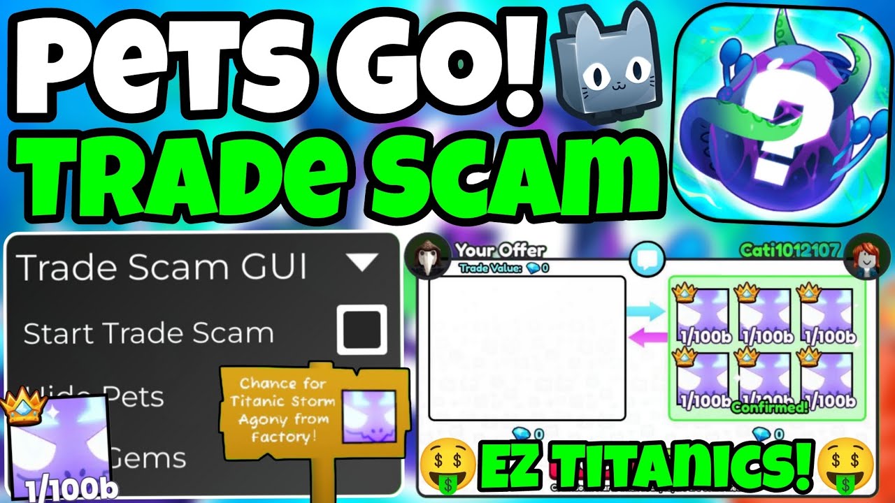 [👽TITANIC FACTORY] OP Pets Go Trade Scam Script Working Latest Update ...