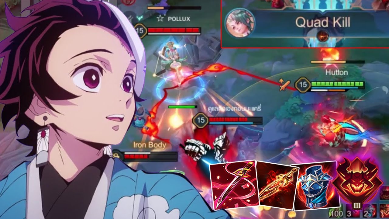 RoV : Yan ตัวเปิด First Pickออฟเลนสายโซโล่ระดับเทพ รำ4หลับไหล!! - Hutton