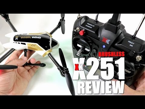 XK X251 Brushless Acrobatic Quadcopter Drone Review - Part 1 - [UnBox, Inspection, Setup]