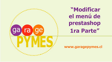 Curso prestashop #2 (Modificar menu 1ra Parte)