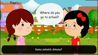 Percakapan Bahasa Inggris Cara Memperkenalan Diri untuk Anak disertai Kosakata | Kids Conversation screenshot 5