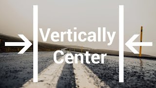 CSS3 & HTML5 Tutorial | Vertically And Horizontally Center