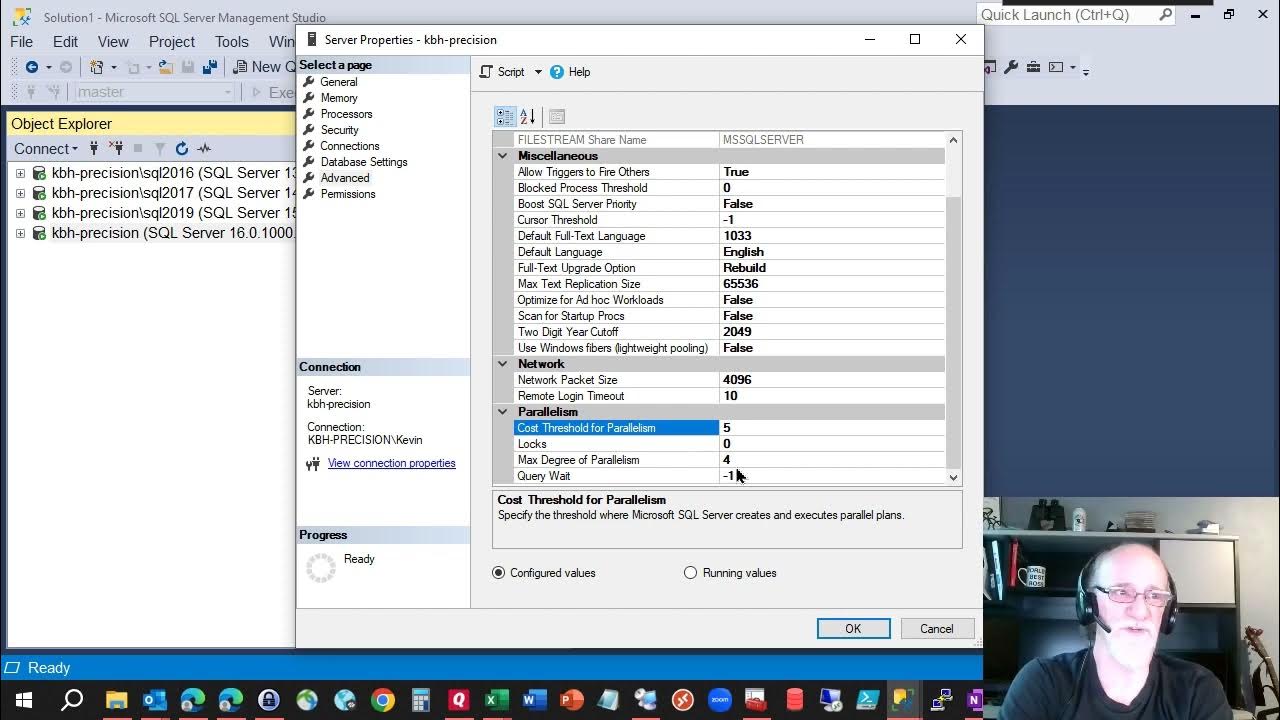SQL Server Cost Threshold for Parallelism YouTube