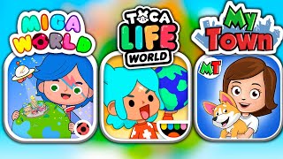 Toca Baby and Miga Baby vs My Town World Baby 🍼👶🏻Toca Life World vs Miga World vs My Town | Toca Mia