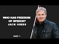 Who Has Freedom Of Speech? Part 1