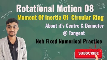 Moment Of Inertia Of Thin Circular Ring || About it