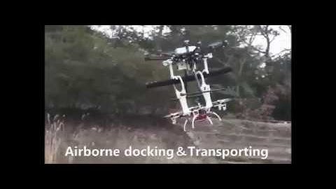 Airborne docking for multi-rotor aerial manipulations