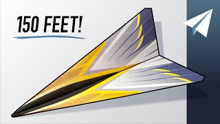 How to Fold a Paper Airplane that Flies REALLY Far (150 feet)! - Nighthawk