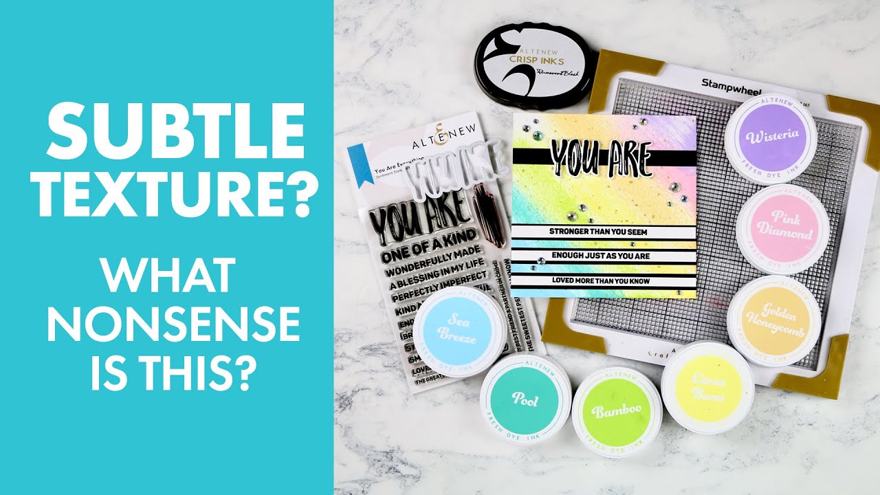 Expert TIPS for Adding Subtle Texture to Handmade Cards - YouTube