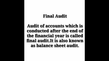types of audit #finalaudit #continous #audit #interim #audit #auditing #ppsc #fpsc #subscribe
