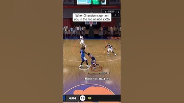 When 3 randoms quit on you in the rec on nba 2k26 #shorts