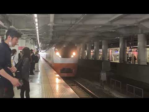まもなく終了‼︎ E657系ｶﾂK3編成オレンジパーシモンが北千住駅を通過