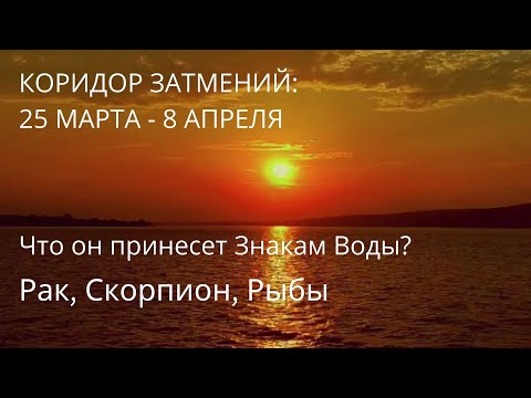 🌚🌞Что принесет коридор затмений? 💫ЗНАКИ ВОДЫ: РАК, СКОРПИОН, РЫБЫ ♋♏♓✨