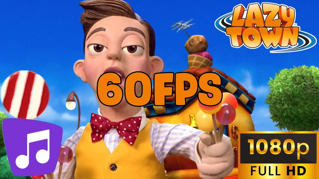 LazyTown | The Mine Song But it's 1080p 60FPS (OUTDATED) - YouTube