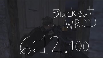 COD4 Speedrunning - Blackout World Record 6:12.400