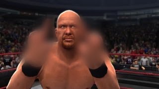 WWE '13 - THE TRUTH ABOUT STONE COLD'S MIDDLE FINGER (UNBLURRED)