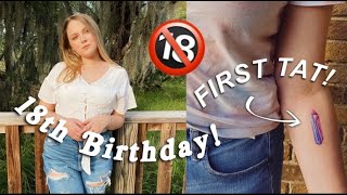 18th Birthday Vlog! Getting My First Tattoo!