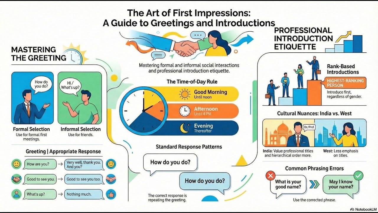 The Art of First Impression, The first step to Spoken English.