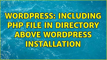 Wordpress: Including php file in directory above WordPress installation (2 Solutions!!)