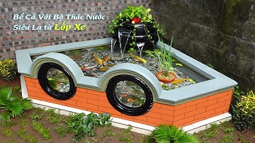 Bể cá thác nước siêu đẹp cho góc vườn nhà bạn