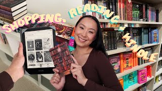 Bookish Vlog! // book shopping, reading update, tbr cart & kindle books