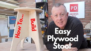 How to Build an Easy Plywood Stool - Step by Step