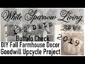 DIY X3 Fall Farmhouse Goodwill Upcycle Decor