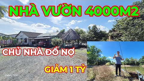 🔥NHÀ VƯỜN AO CÁ CÂY ĂN TRÁI 4000M2 - 1600M2 THỔ CƯ - CHỒI MÁT - NHÀ GỖ - ĐƯỜNG XE ÔTÔ TỚI NHÀ 