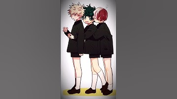 [ Bakugou X Deku X Todoroki🖤🗿]Edit||~#myheroacademia
