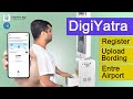 Digi yatra the future of air travel 2023  registration bording pass upload  airport entry