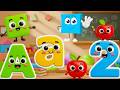 Learn ABC, 123 , Colors And Shapes | Kids Basic Learning For 3 Year Olds | #abc #123 #kids